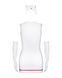 Еротичний костюм медсестри Obsessive Emergency dress S/M, white, сукня, стринги, рукавички, чепчик, SO7704 фото 3