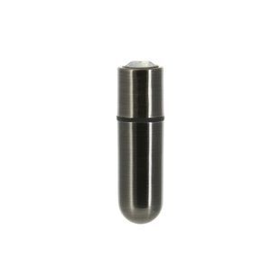 Вибропуля PowerBullet First-Class Bullet 2.5&Prime; with Key Chain Pouch, Gun Metal, 9 режимов вибрации SO6846 фото