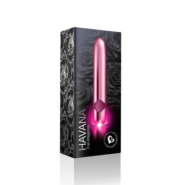 Мощный вибратор Rocks Off Havana Lilac с цветной LED-подсветкой, 10 режимов работы, перезаряжаемый SO3367 фото