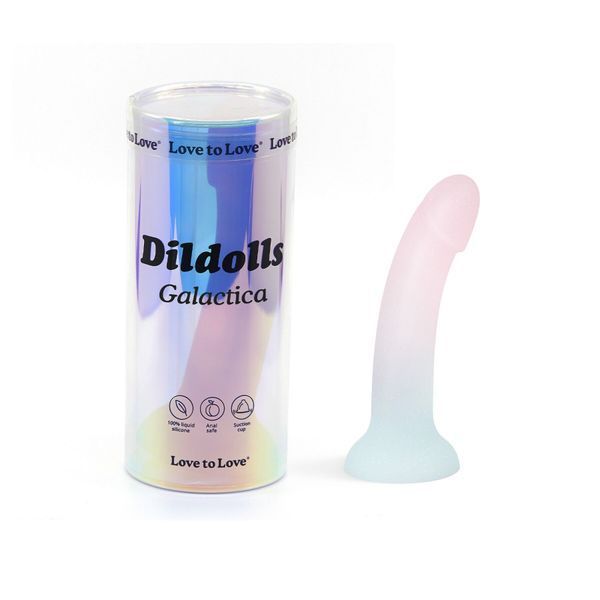 Дилдо з градієнтом та блискітками Love To Love Dildolls &mdash; Galactica, ультрам&rsquo;який SO9012 фото