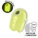 Вакуумний кліторальний стимулятор із вібрацією Satisfyer Glowing Ghost Yellow SX0543 фото 1