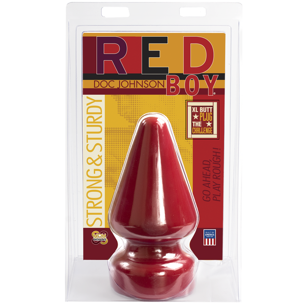 Анальная пробка Doc Johnson Red Boy - XL Butt Plug The Challenge, диаметр 12 см SO1980 фото