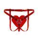 Трусики Серце для страпону Feral Feelings - Hearts Strap-on Belt Red Trasparent SO9314 фото 1