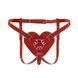 Трусики Серце для страпону Feral Feelings - Hearts Strap-on Belt Red SO9315 фото 1