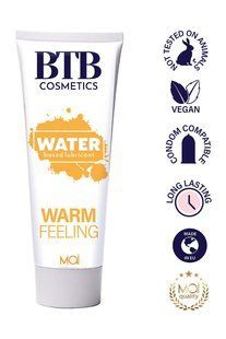 Разогревающая смазка на водной основе BTB WARM FEELING (100 мл) SO7543 фото