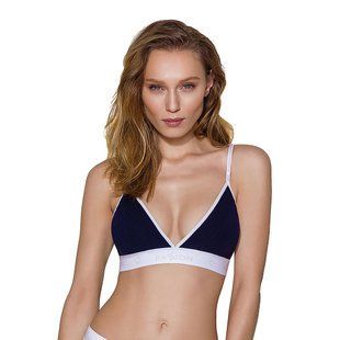 Спортивний топ з подвійними бретелями Passion PS007 TOP navy blue, size L SO4267 фото