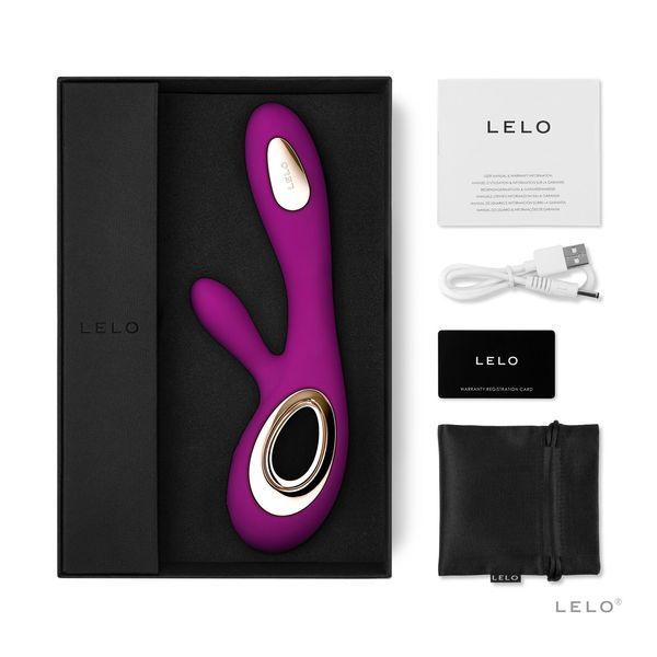 Вібратор-кролик LELO Soraya Wave Deep Rose, манливі рухи стовбура SO8113 фото