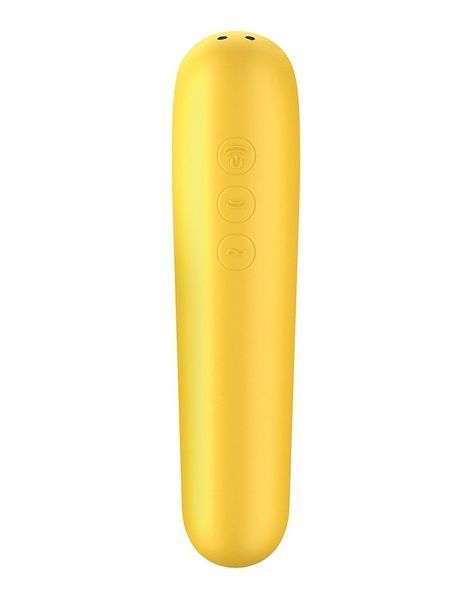 Смарт-вібратор та вакуумний стимулятор 2-в-1 Satisfyer Dual Love Yellow SO4100 фото