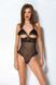 Еротичне боді Passion DOLLY BODY, L/XL, black, з відкритими чашками SO9701 фото 5