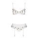 Сексуальний комплект з поясом для панчіх LOVELIA SET white L/XL - Passion SO4780 фото 5