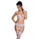 Сексуальний комплект з поясом для панчіх LOVELIA SET white L/XL - Passion SO4780 фото 1