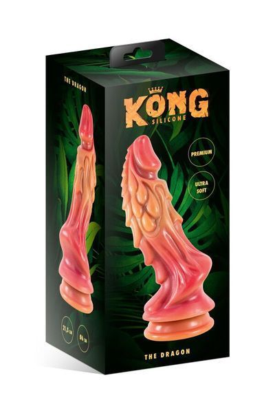 Фэнтезийный фаллоимитатор Kong Silicone The Dragon SO9938 фото