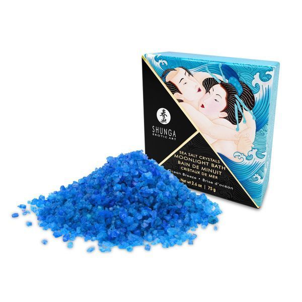 Сіль для ванни Shunga Moonlight Bath &ndash; Ocean Breeze (75 гр), сіль Мертвого моря, ароматичні олії SO2540 фото