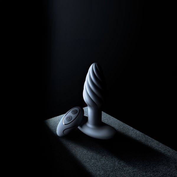 Анальная пробка с вибрацией и жемчужным массажем Dorcel Spin Plug, макс. диам. 3,8 см, пульт ДУ SO9019 фото