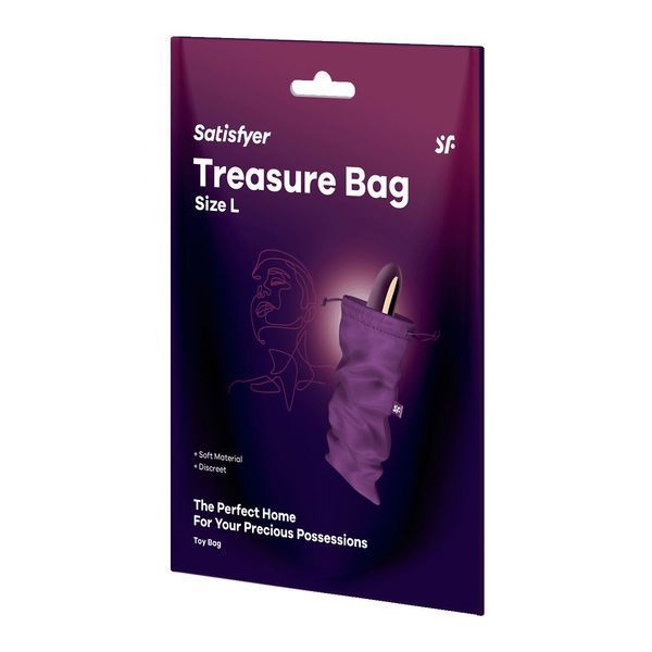 Мешочек для хранения игрушек Satisfyer Treasure Bag L Violet SX0550 фото