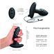 Анальная пробка с вибрацией и жемчужным массажем Dorcel Spin Plug, макс. диам. 3,8 см, пульт ДУ SO9019 фото 4