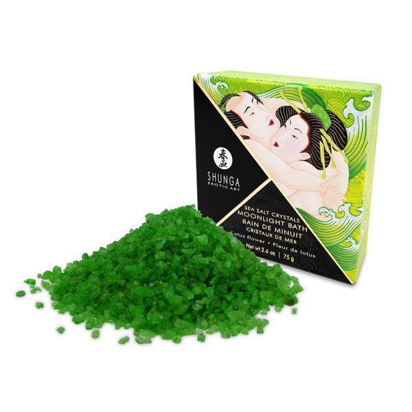 Сіль для ванни Shunga Moonlight Bath &ndash; Lotus Flower (75 гр), сіль Мертвого моря, ароматичні олії SO2542 фото