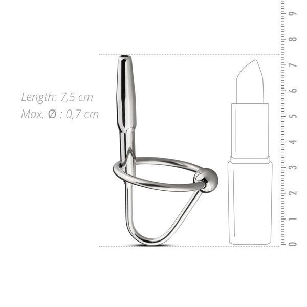 Уретральний стимулятор Sinner Gear Unbendable &ndash; Sperm Stopper Hollow Ring, 2 кільця (2,5 см та 3 см) SO4581 фото