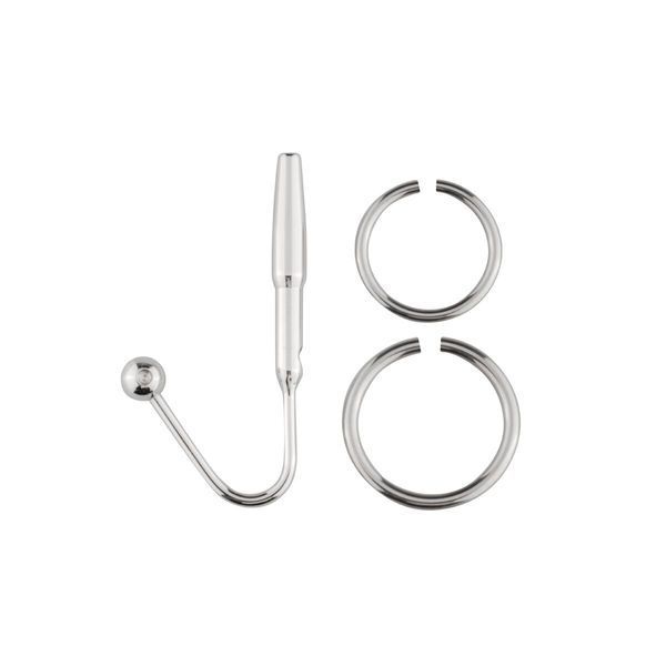 Уретральний стимулятор Sinner Gear Unbendable &ndash; Sperm Stopper Hollow Ring, 2 кільця (2,5 см та 3 см) SO4581 фото