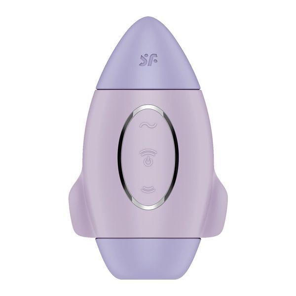 Вакуумний стимулятор з вібрацією Satisfyer Mission Control Violet, 2 незалежні мотори SO8970 фото