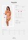 Эротический комплект Obsessive Heavenlly 2-pcs cupless set XL/2XL, открытая грудь, с доступом SO8177 фото 5