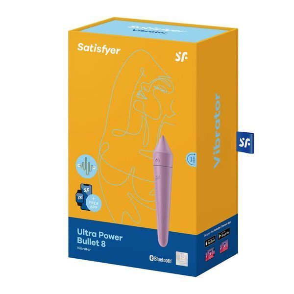 Смарт-минивибратор Satisfyer Ultra Power Bullet 8 Lilac SO5438 фото