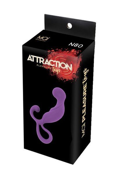 Массажер простаты MAI Attraction Toys №80 Purple, длина 13.4см, диаметр 3.2см SO4640 фото
