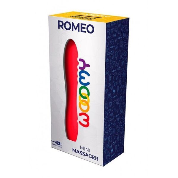 Мінівібратор Wooomy Romeo, дуже потужний, 10 режимів роботи SO7406 фото
