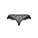 Трусики з оборками DONIA THONG black S / M - Passion Exclusive PS25902 фото 6