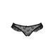 Трусики з оборками DONIA THONG black S / M - Passion Exclusive PS25902 фото 5