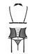 Корсет с открытой грудью Passion DOMINICA CORSET L/XL black, пажи для чулок, стринги SO8433 фото 4